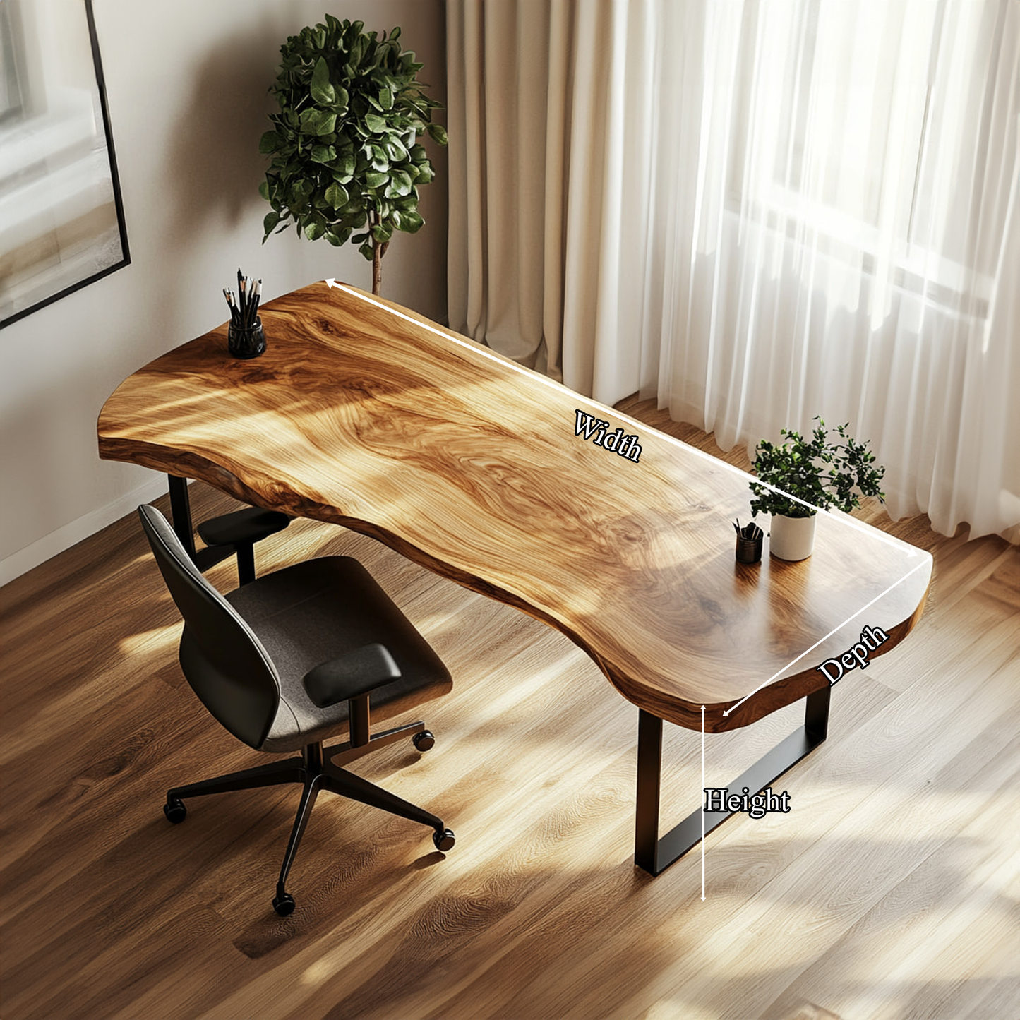 Warm Contemporary Writing Desk Study Room And Reading Room