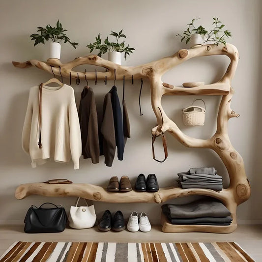 Driftwood Tree-Shaped Clothes Hanger