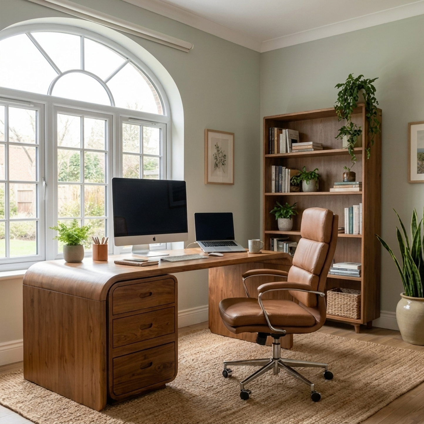 Japandi Harmony Writing Desk Bedroom And Work Room