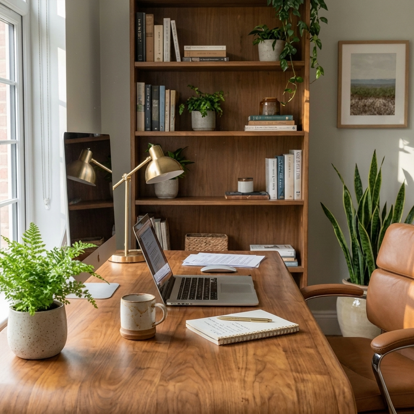 Japandi Harmony Writing Desk Bedroom And Work Room