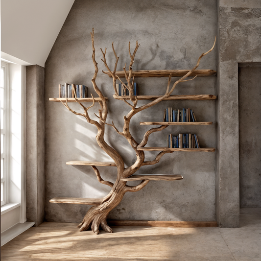 Tree Bookshelf Driftwood Branch Floating Bookshelf